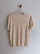 Load image into Gallery viewer, Class Ann Taylor Neutral V - Neck Tee- Size L

