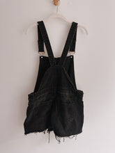 Load image into Gallery viewer, Denim Co Black Short Overalls - Size M/L
