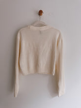 Load image into Gallery viewer, Divided Cropped Off White Cardigan- Size M
