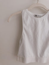 Load image into Gallery viewer, Zara High Neck White Tank - Size S
