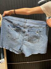 Load image into Gallery viewer, A beautiful soul &quot;today is your day&quot; denim shorts! size 22
